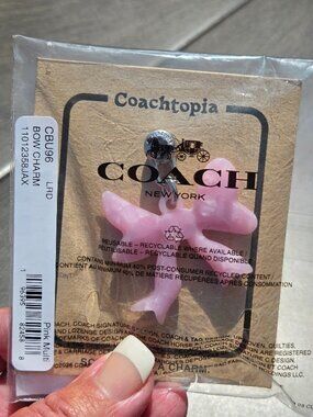 Coach Coachtopia Bow Bag Charm Coachtopia Drawstring Dust Bag included CBU96